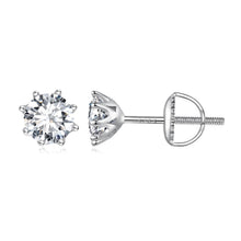 Load image into Gallery viewer, S925 Silver 0.5 Carat Moissanite Earrings 6.0mm for Women
