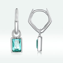 Load image into Gallery viewer, 925 Sterling Silver Earrings with Pavé Setting CZ