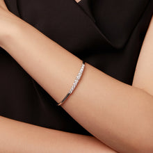 Load image into Gallery viewer, 925 Sterling Silver & Moissanite White Gold Plated Bracelet with 0.5cm Moissanite for Women