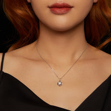 Load image into Gallery viewer, 925 Sterling Silver 0.5 Carat Moissanite Necklace with White Gold Plating for Women