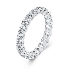 Load image into Gallery viewer, 925 Sterling Silver 3mm Moissanite Ring for Women Size 6