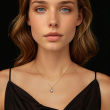 Load image into Gallery viewer, 925 Sterling Silver 0.5 Carat Moissanite Necklace with White Gold Plating for Women
