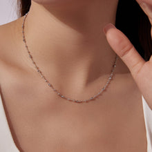 Load image into Gallery viewer, 925 Sterling Silver 40+5cm White Gold Plated Necklace for Women