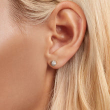 Load image into Gallery viewer, 925 Sterling Silver White Gold Plated Moissanite Earrings Size 10mm for Women