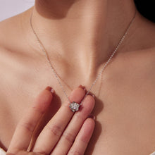 Load image into Gallery viewer, 925 Sterling Silver Moissanite 0.5 Carat White Gold Plated Necklace for Women