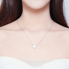 Load image into Gallery viewer, 925 Sterling Silver Plated Platinum 49cm Pavé Setting CZ Necklace for Women