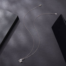 Load image into Gallery viewer, 925 Sterling Silver Moissanite White Gold Plated Necklace for Women, Length 40+5cm