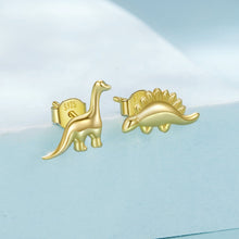 Load image into Gallery viewer, 925 Sterling Silver Earrings with Oxidized Finish, 1.1*1cm & 1.2*0.6cm for Women