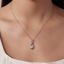 Load image into Gallery viewer, 925 Sterling Silver 1 Carat Moissanite Necklace with White Gold Plating - 40+5cm Length for Women
