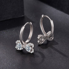 Load image into Gallery viewer, 925 Sterling Silver Moissanite 0.20 Carat Earrings Plated White Gold for Women