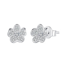 Load image into Gallery viewer, S925 Sterling Silver Pavé Setting CZ Earrings