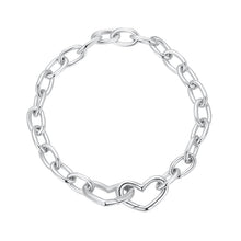 Load image into Gallery viewer, 925 Sterling Silver Plated White Gold 19.0 cm Bracelet