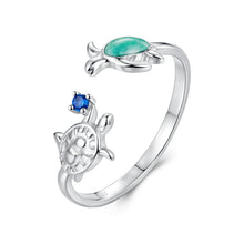Load image into Gallery viewer, 925 Sterling Silver Enamel White Gold Plated Ring for Women