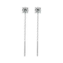 Load image into Gallery viewer, 925 Sterling Silver 4.0 Carat Moissanite Earrings for Women