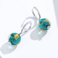 Load image into Gallery viewer, 925 Sterling Silver Earrings with Glass Bead for Women
