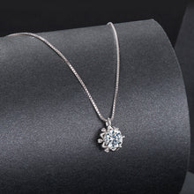 Load image into Gallery viewer, 925 Sterling Silver Moissanite & CZ Pavé Necklace - 40+5cm for Women