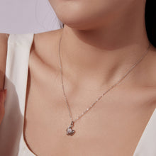 Load image into Gallery viewer, 925 Sterling Silver Moissanite White Gold Plated Necklace for Women, Length 40+5cm