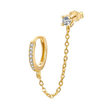 Load image into Gallery viewer, S925 Sterling Silver 3mm Pavé Setting CZ Earrings for Women