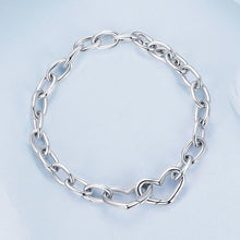 Load image into Gallery viewer, 925 Sterling Silver Plated White Gold 19.0 cm Bracelet