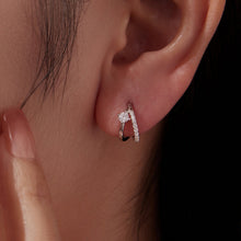 Load image into Gallery viewer, 925 Sterling Silver Moissanite 0.3ct Earrings Size 1.2*0.6cm for Women