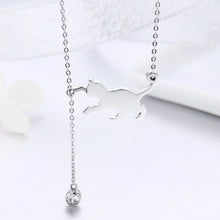 Load image into Gallery viewer, 925 Sterling Silver Necklace 38-45cm with 1.4*2.5cm Pendant for Women