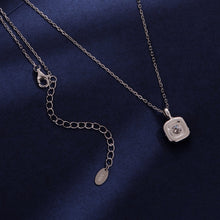 Load image into Gallery viewer, 925 Sterling Silver Moissanite 1.4x1.0cm White Gold Plated Necklace 40+5cm for Women