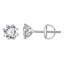 Load image into Gallery viewer, S925 Silver 0.5 Carat Moissanite Earrings 6.0mm for Women