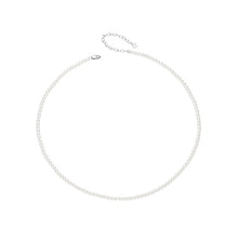 Load image into Gallery viewer, 925 Sterling Silver White Gold Plated Necklace with Quality Shell Pearl for Women