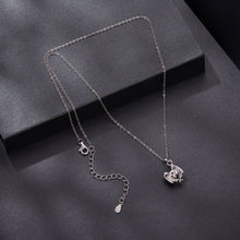 Load image into Gallery viewer, 925 Sterling Silver Moissanite White Gold Plated Necklace for Women, Length 40+5cm