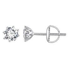 Load image into Gallery viewer, S925 Silver 0.5 Carat Moissanite Earrings 6.0mm for Women
