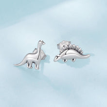 Load image into Gallery viewer, 925 Sterling Silver Earrings with Oxidized Finish, 1.1*1cm & 1.2*0.6cm for Women