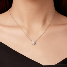 Load image into Gallery viewer, 925 Sterling Silver 0.5 Carat Moissanite Necklace in White Gold Plating for Women