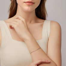 Load image into Gallery viewer, 925 Sterling Silver Plated White Gold Adjustable Bracelet for Women