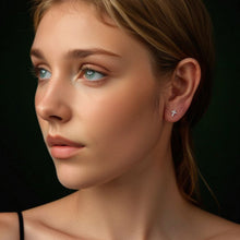 Load image into Gallery viewer, 925 Sterling Silver Moissanite Earring 0.7x0.6cm for Women