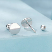 Load image into Gallery viewer, 925 Sterling Silver + White Gold Plated Earrings