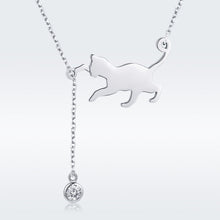 Load image into Gallery viewer, 925 Sterling Silver Necklace 38-45cm with 1.4*2.5cm Pendant for Women