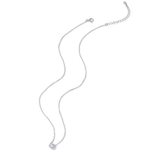 Load image into Gallery viewer, 925 Sterling Silver Adjustable Necklace with CZ Pendants for Women