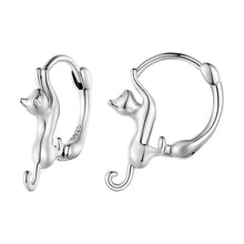 Load image into Gallery viewer, 925 Sterling Silver Plated Gold Earrings Size 1.8cm for Women