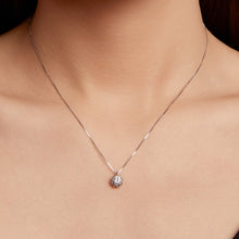 Load image into Gallery viewer, 925 Sterling Silver Moissanite & CZ Pavé Necklace - 40+5cm for Women