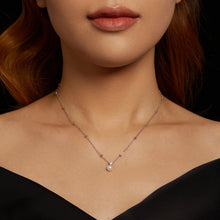 Load image into Gallery viewer, 925 Sterling Silver Moissanite and Freshwater Pearl Necklace 40+5cm for Women