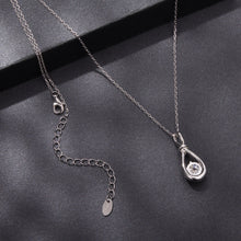 Load image into Gallery viewer, 925 Sterling Silver 1 Carat Moissanite Necklace with White Gold Plating - 40+5cm Length for Women