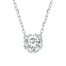 Load image into Gallery viewer, 925 Sterling Silver Adjustable Necklace with CZ Pendants for Women