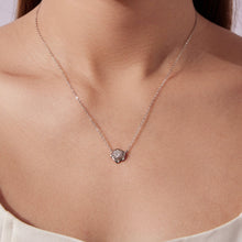 Load image into Gallery viewer, 925 Sterling Silver Moissanite 0.5 Carat White Gold Plated Necklace for Women