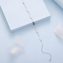 Load image into Gallery viewer, 925 Sterling Silver White Gold Plated Bracelet with CZ Pendants for Women