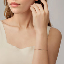 Load image into Gallery viewer, 925 Sterling Silver Plated White Gold Adjustable Bracelet for Women
