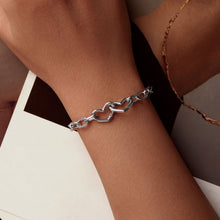 Load image into Gallery viewer, 925 Sterling Silver Plated White Gold 19.0 cm Bracelet