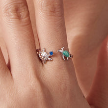 Load image into Gallery viewer, 925 Sterling Silver Enamel White Gold Plated Ring for Women