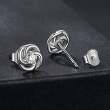 Load image into Gallery viewer, 925 Sterling Silver Moissanite Earrings, 0.3cm, White Gold Plated, for Women