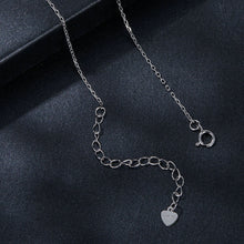 Load image into Gallery viewer, 925 Sterling Silver 1 Carat Moissanite Necklace with Pavé Setting, 400 mm Length for Women
