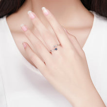 Load image into Gallery viewer, 925 Sterling Silver Adjustable Ring, 0.2cm Width, Size 1.1*0.7cm, Women